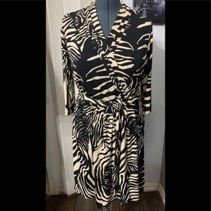 Zebra print dress